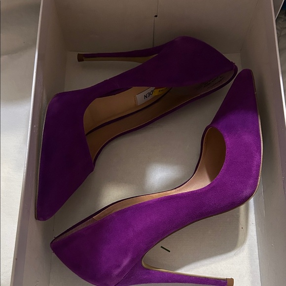 NWT Steve Madden Vibrant Purple Heels - Picture 7 of 7